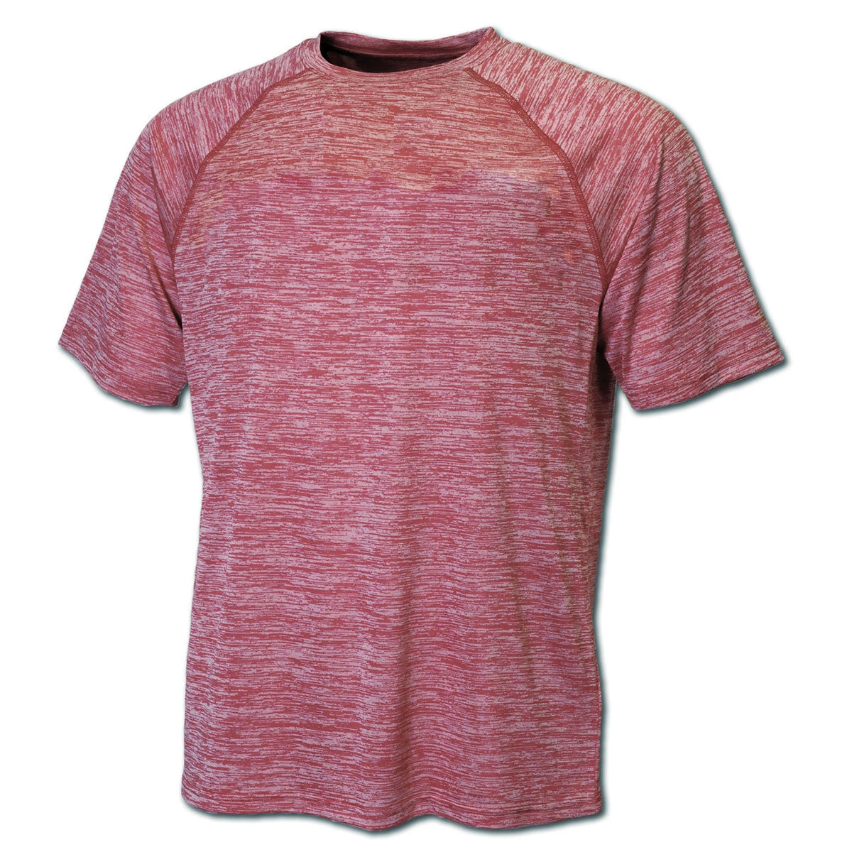 BAW Men's Maroon Vintage Heather Dry-Tek Short Sleeve Polyester Shirt: A Stylish and Functional Choice