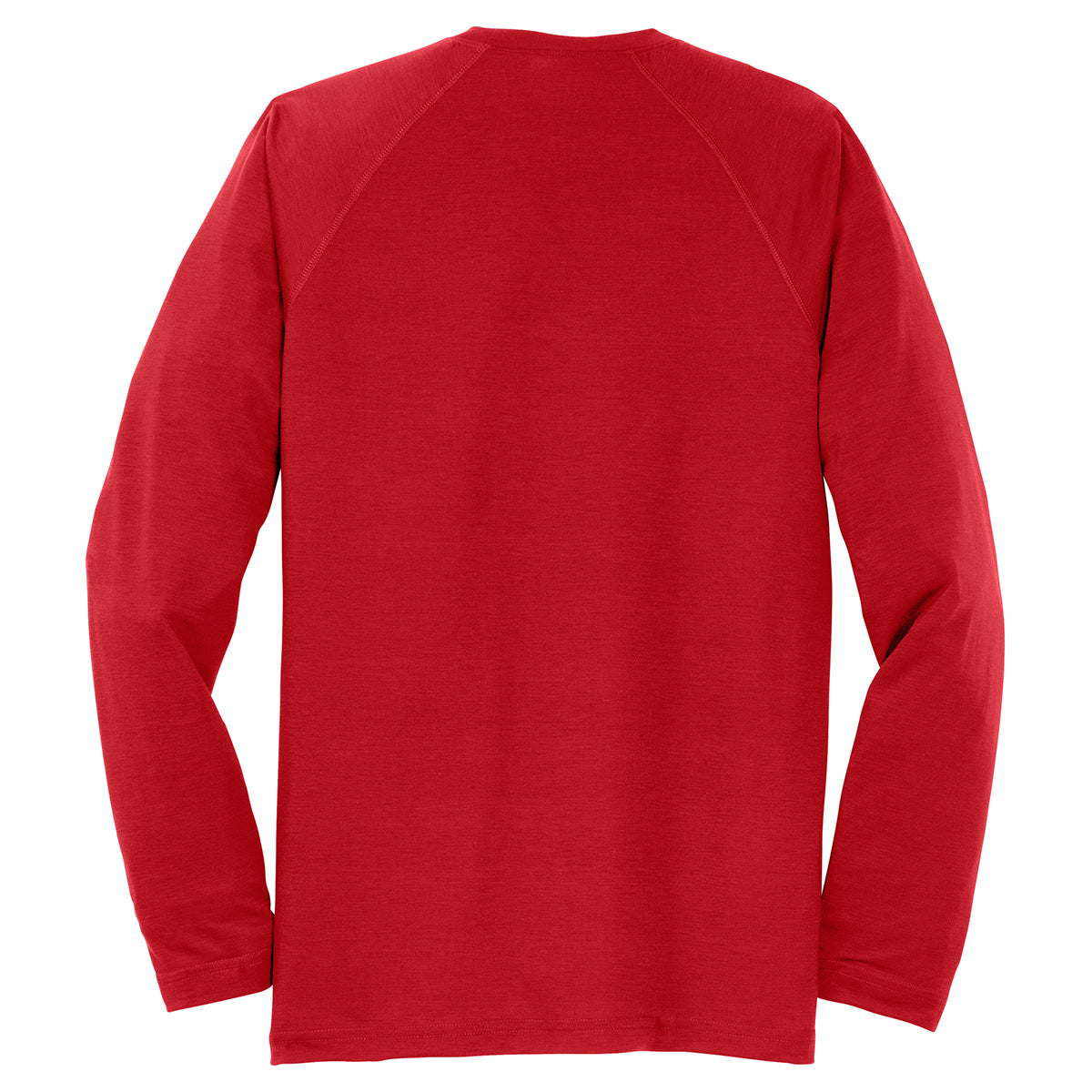 Sport-Tek Men's Stunning True Red Long Sleeve Ultimate Performance Crew