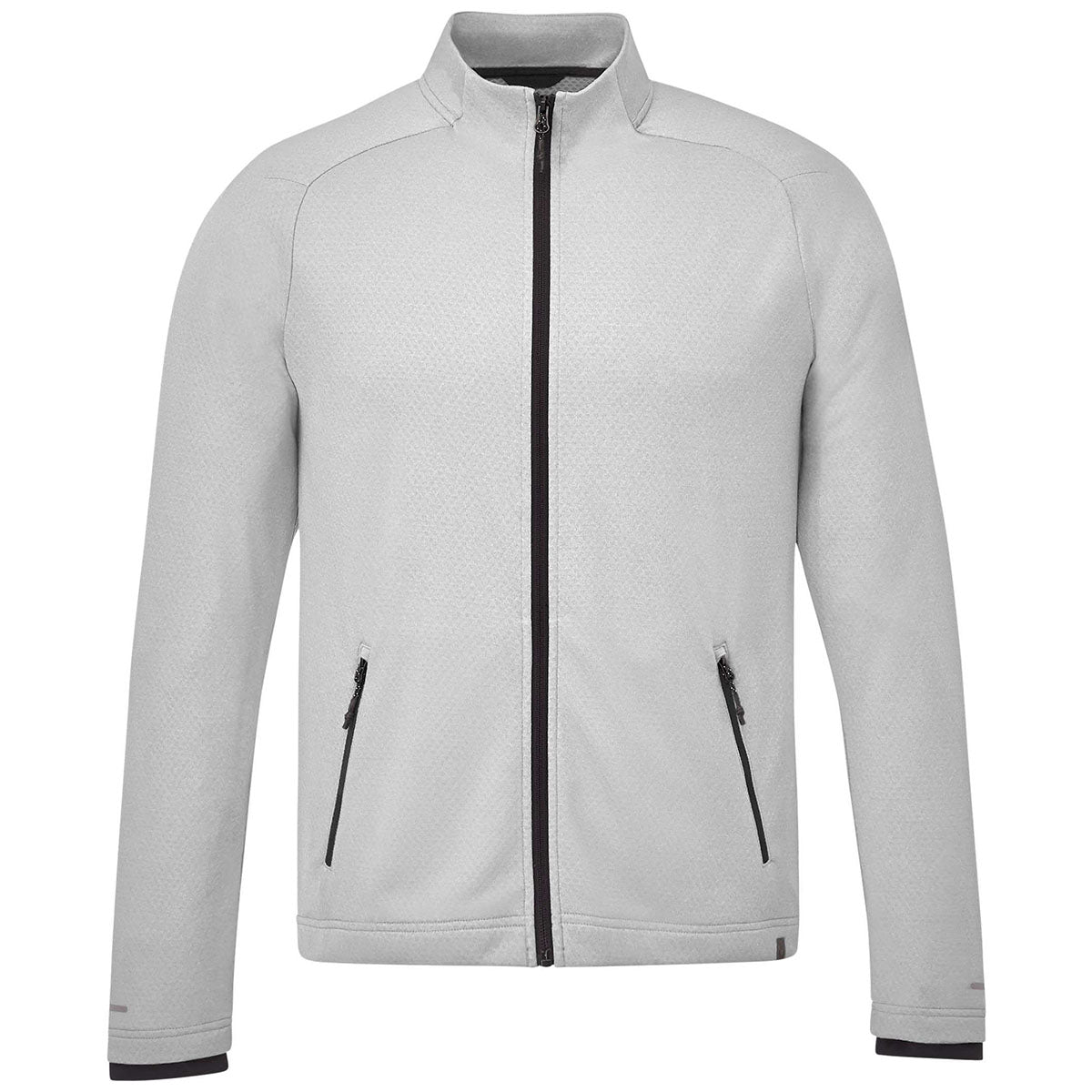 Elevate Men's Asgard Silver Heather Eco-Friendly Full Zip Performance Jacket