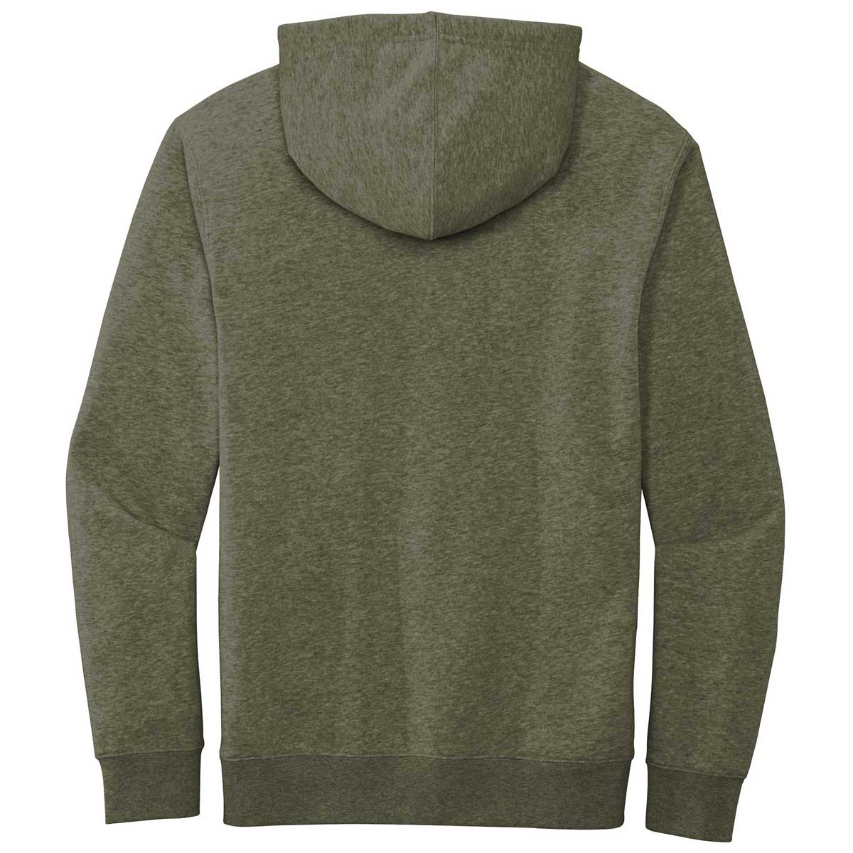 District Men's Olive Heathered V.I.T. Fleece Hoodie - A Comfort Must-Have!