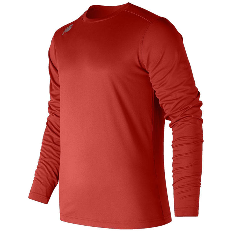 New Balance Men's Sedona Red Long Sleeve Tech Tee - The Ideal Activewear