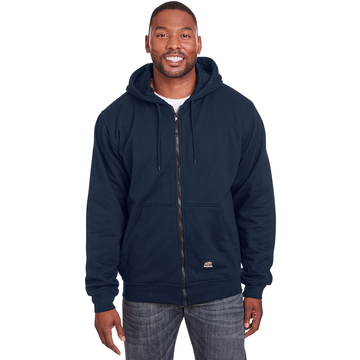 Berne Men's Navy Heritage Thermal-Lined Full-Zip Hooded Sweatshirt: A Must-Have for Every Man