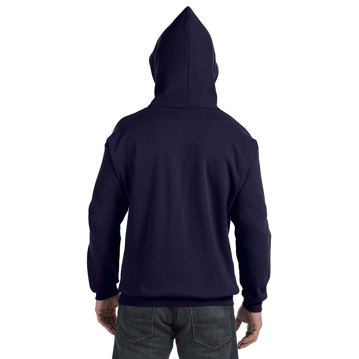 Hanes Men's Navy 7.8 oz. EcoSmart 50/50 Pullover Hoodie - The Ultimate Customizable Apparel