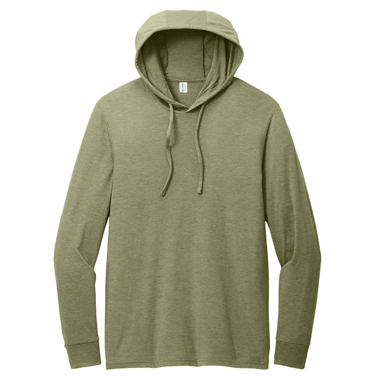 Allmade Unisex 'Olive You' Green Tri-Blend Stylish Hoodie Tee