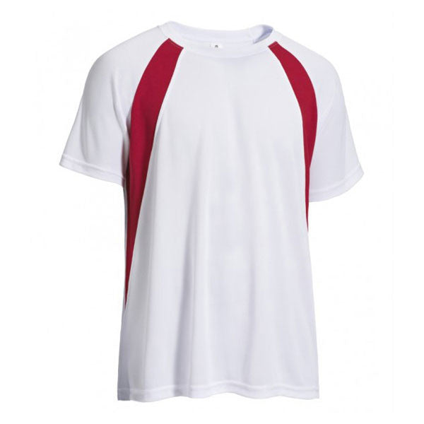 Expert Men's Stunning White/Red Raglan Colorblock Tee