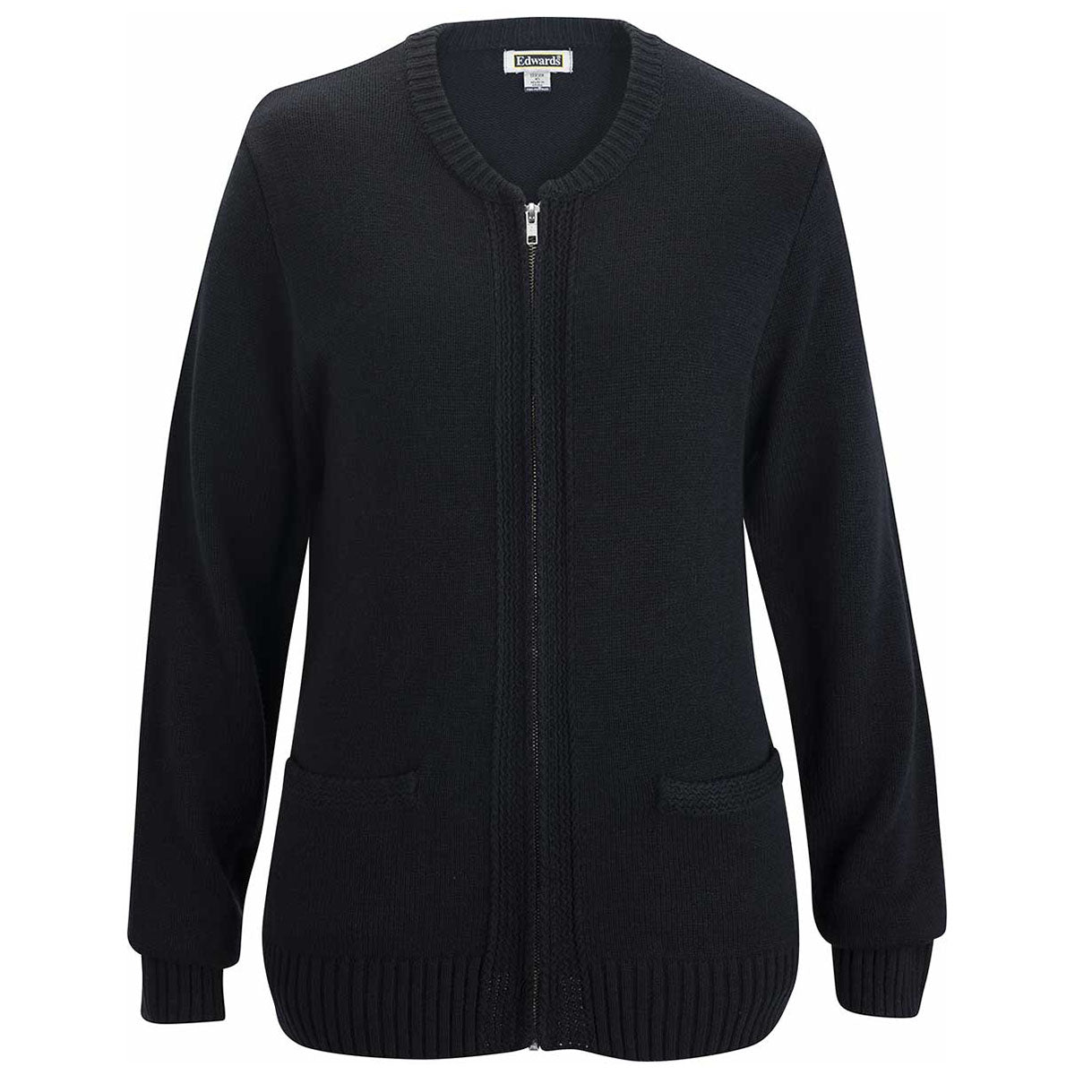 Edwards Men's Stylish Navy Acrylic Full Zip Cardigan