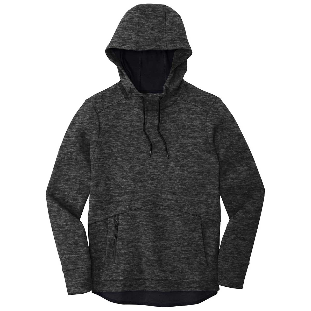 Sport-Tek Men's Black Heather Triumph Hooded Pullover - The Ultimate Style Essential