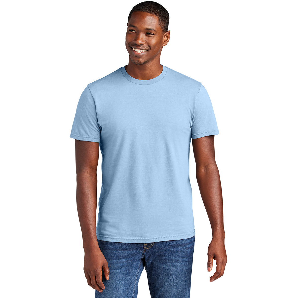 District Men's Stunning Ice Blue Essential Tee