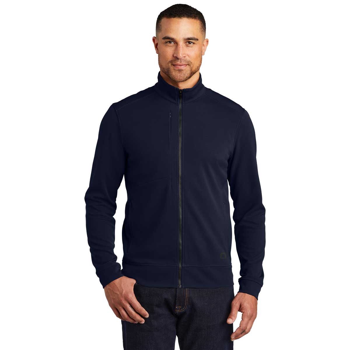 OGIO Men's Stunning River Blue Navy Hinge Full-Zip Jacket