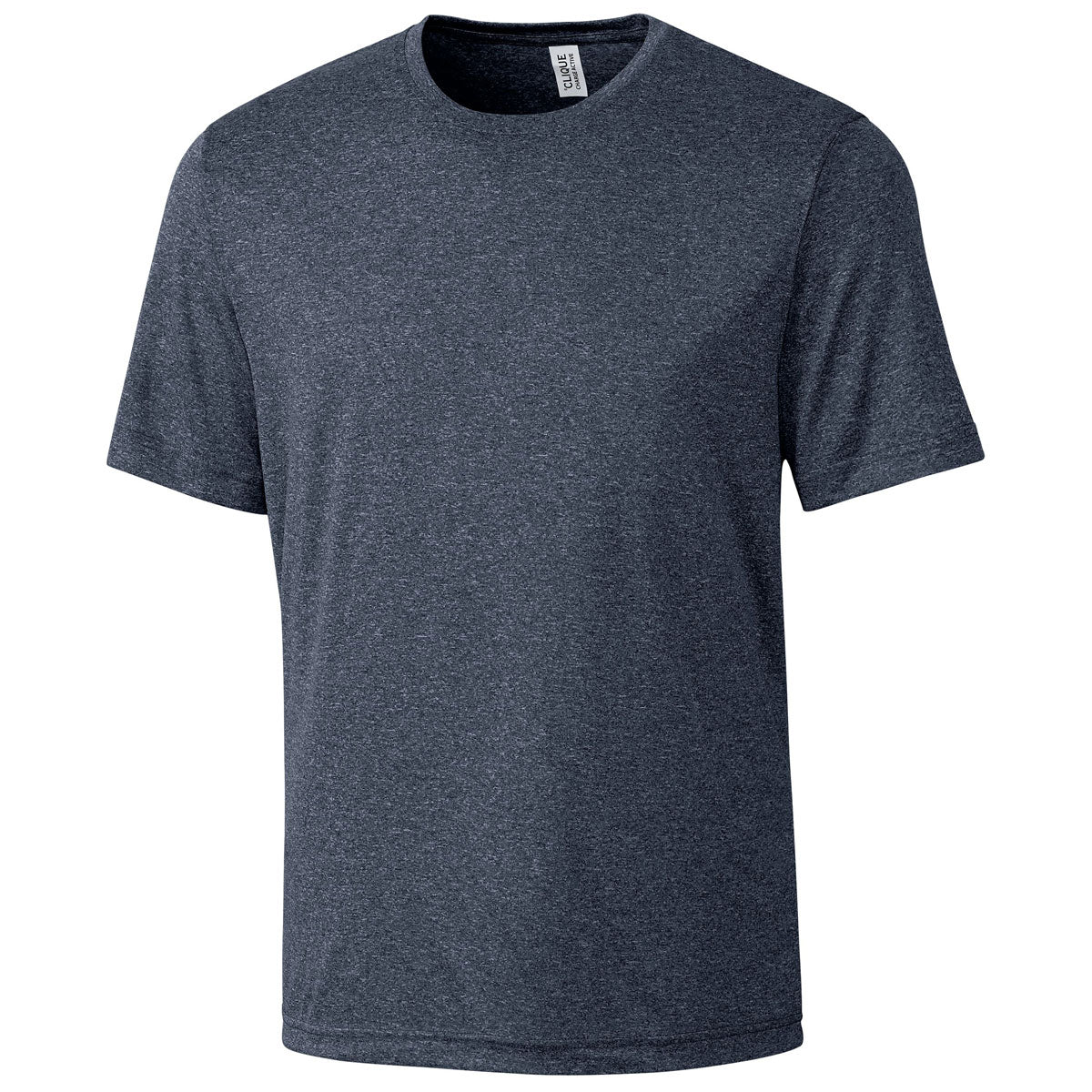 Clique Men's Navy Heather Charge Active Short Sleeve T-Shirt: A Must-Have for Athletes