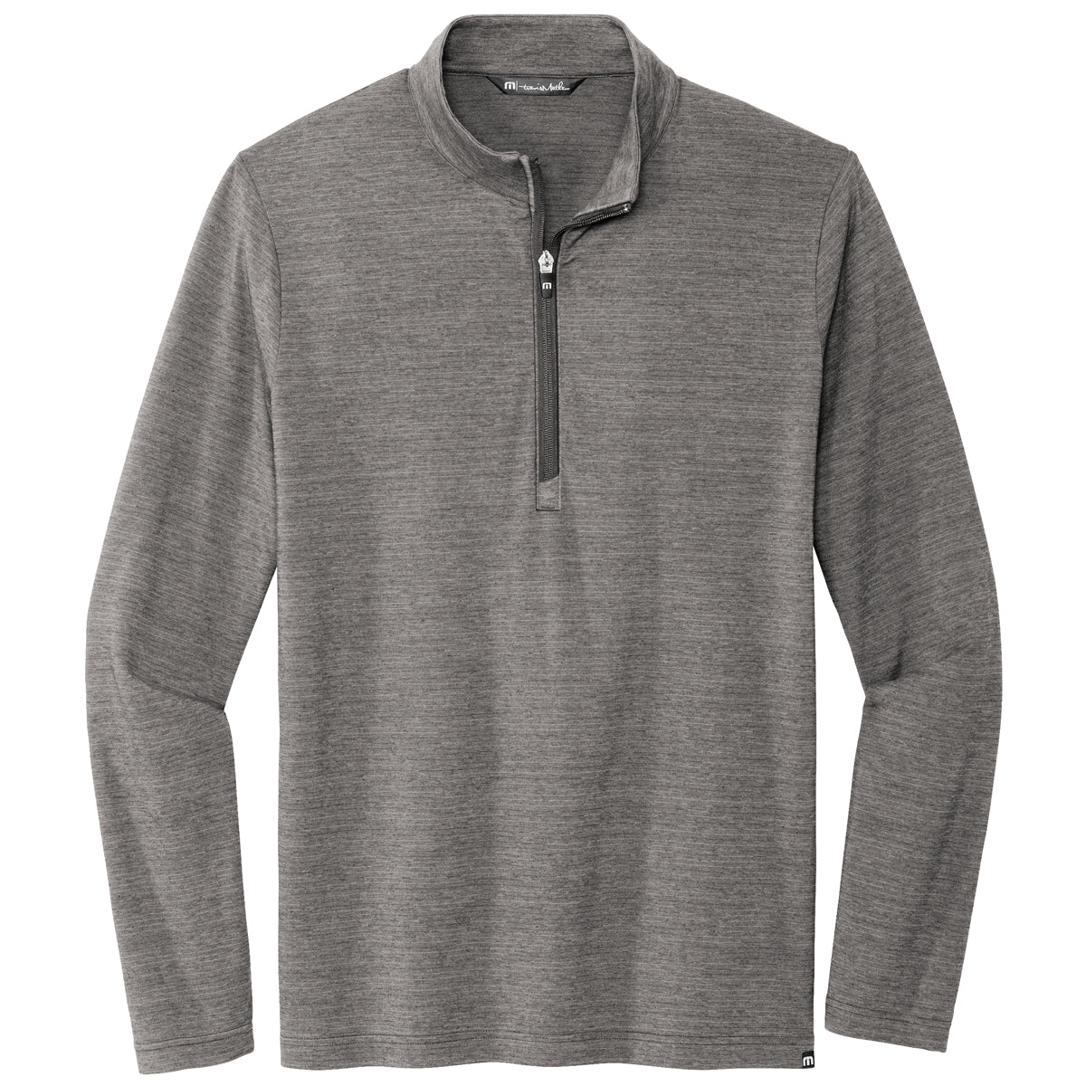 TravisMathew Men's Stunning Grey Heather Crestview 1/4-Zip - Unleash Your Style!