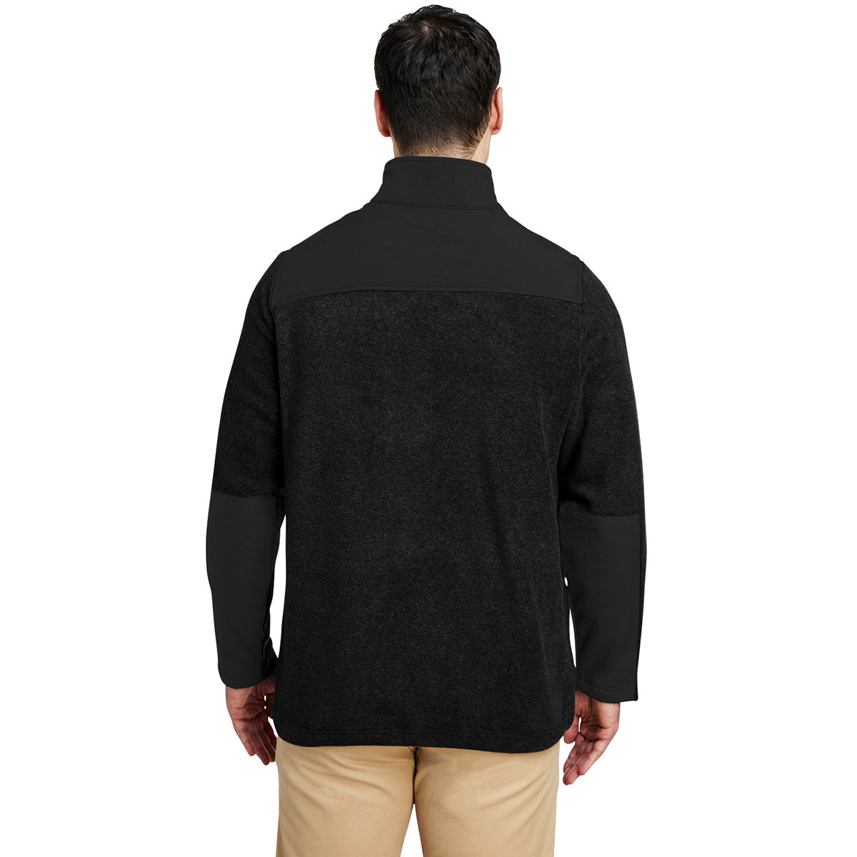 Core 365 Men's Stylish Black/Black Journey Summit Hybrid Full Zip