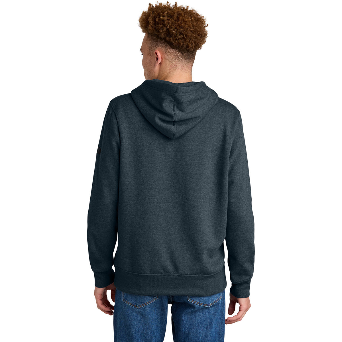The North Face Men's Urban Navy Heather Sleeve Logo Pullover Hoodie: Show Your Team Pride!