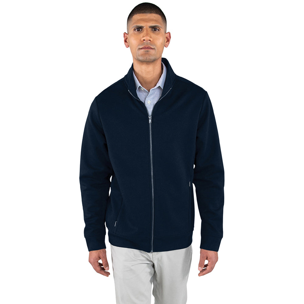 Charles River Men's Navy Seaport Full Zip Performance Jacket - Stay Warm in Style!