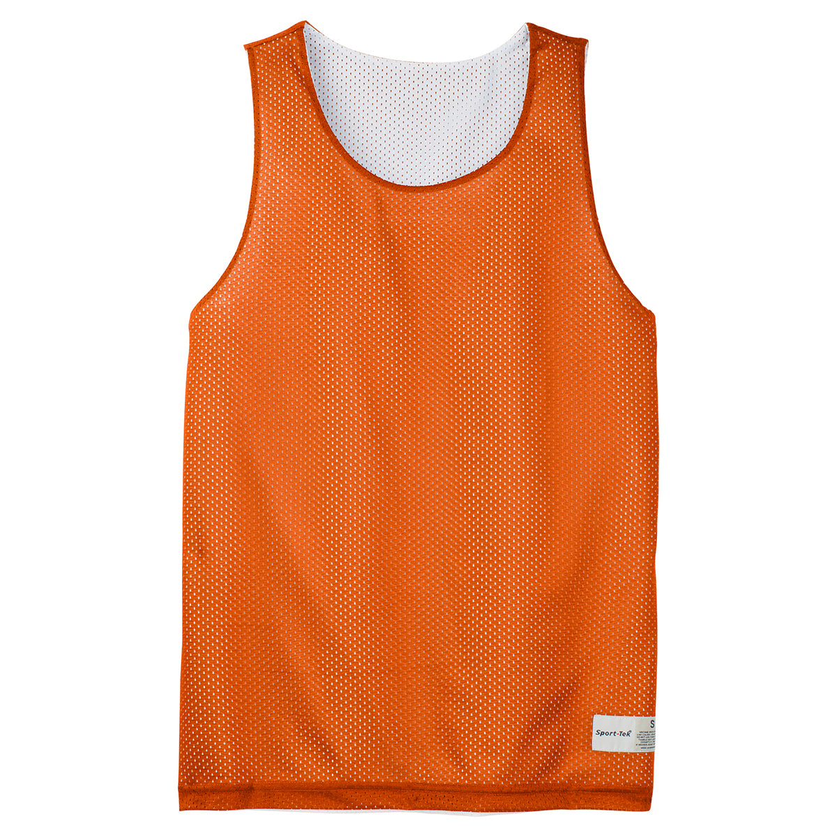Sport-Tek Men's Stunning Deep Orange PosiCharge Classic Mesh Reversible Tank - Grab Yours Now!