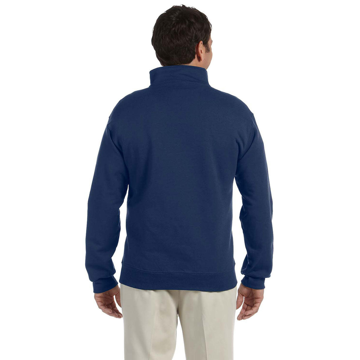 Jerzees Men's Navy 9.5 Oz. Super Sweats Nublend Fleece Quarter-Zip Pullover - Ideal Corporate Gift