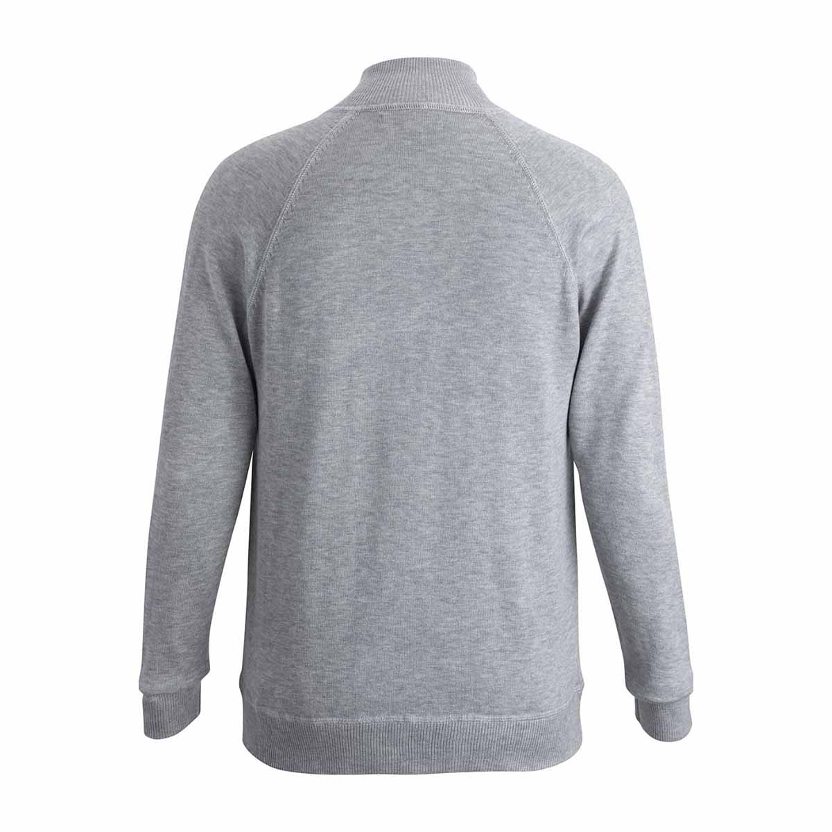 Edwards Men's Stylish Grey Heather Full-Zip Sweater Jacket with Pockets