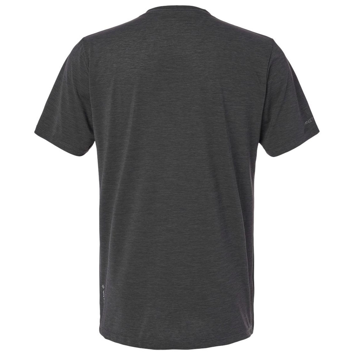 ANETIK Men's Charcoal Heathered Low Pro Tech T-Shirt - Ideal for Active Men