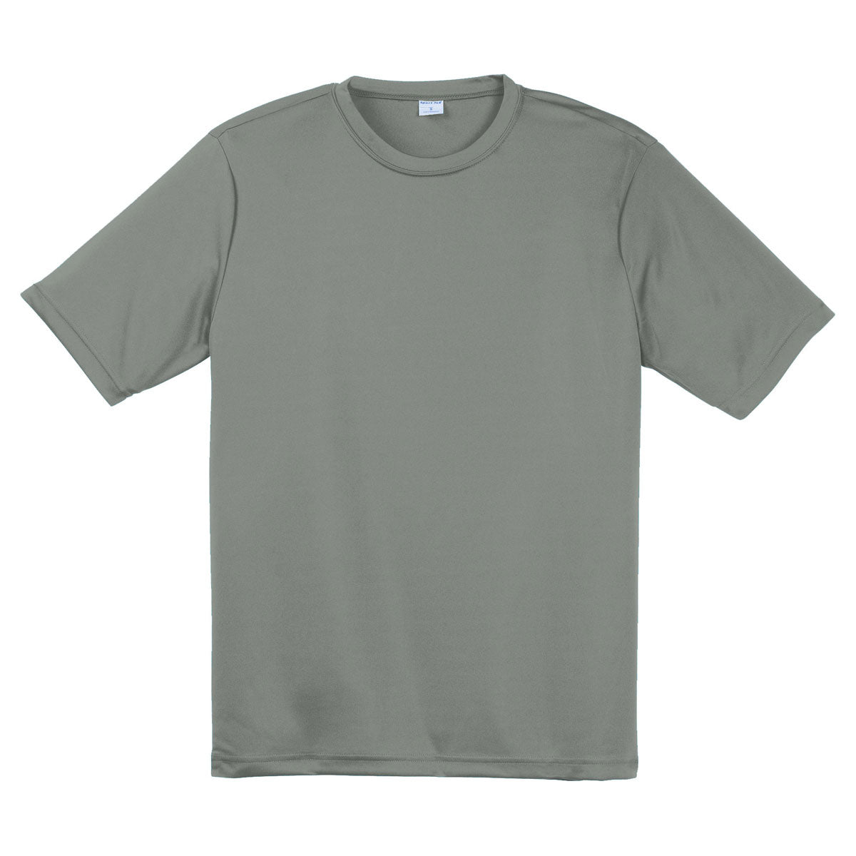 Sport-Tek Men's Grey Concrete Tall PosiCharge Competitor Tee - A Must-Have for Active Men!