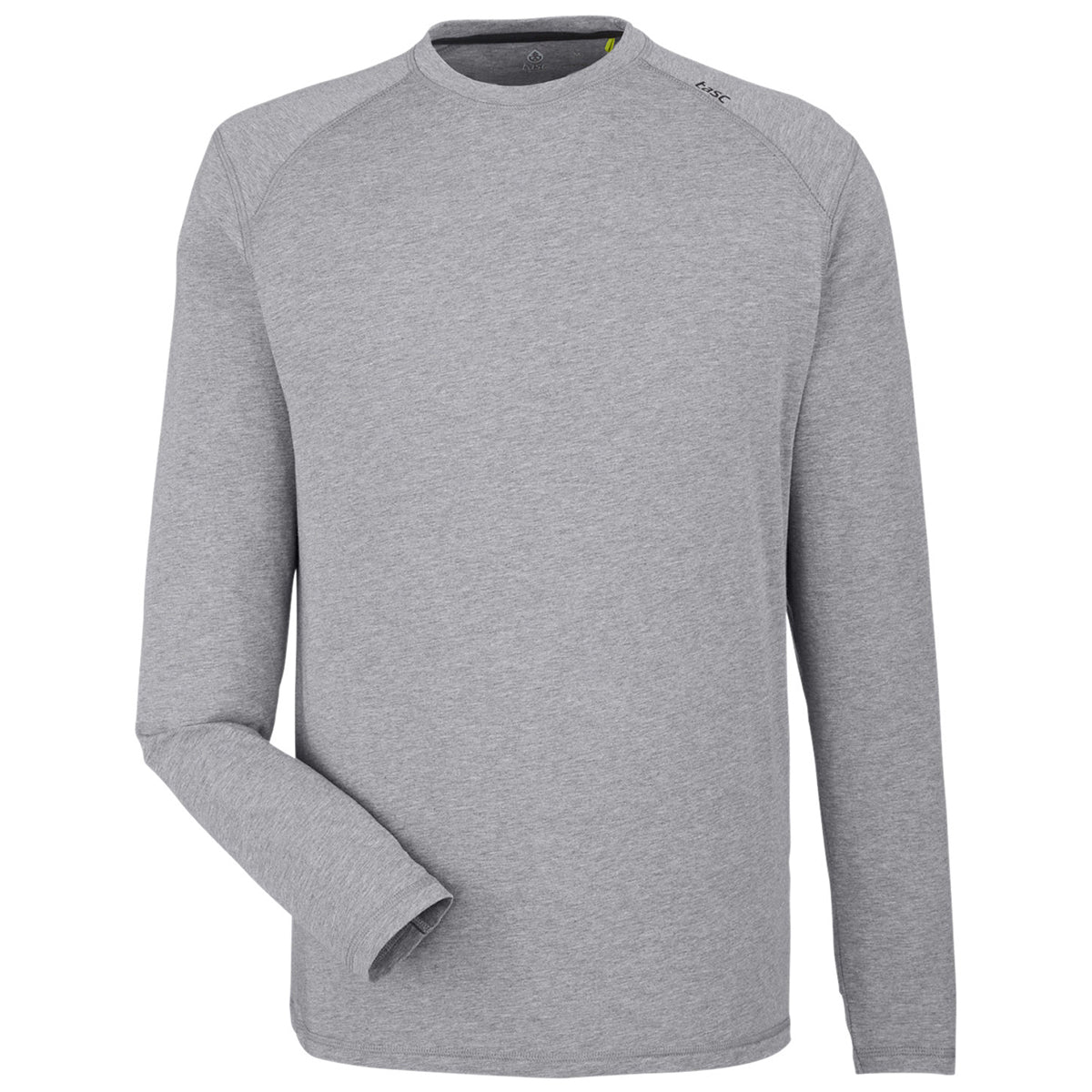 tasc Men's Stylish Heather Grey Carrollton Fitness Long-Sleeve T-Shirt