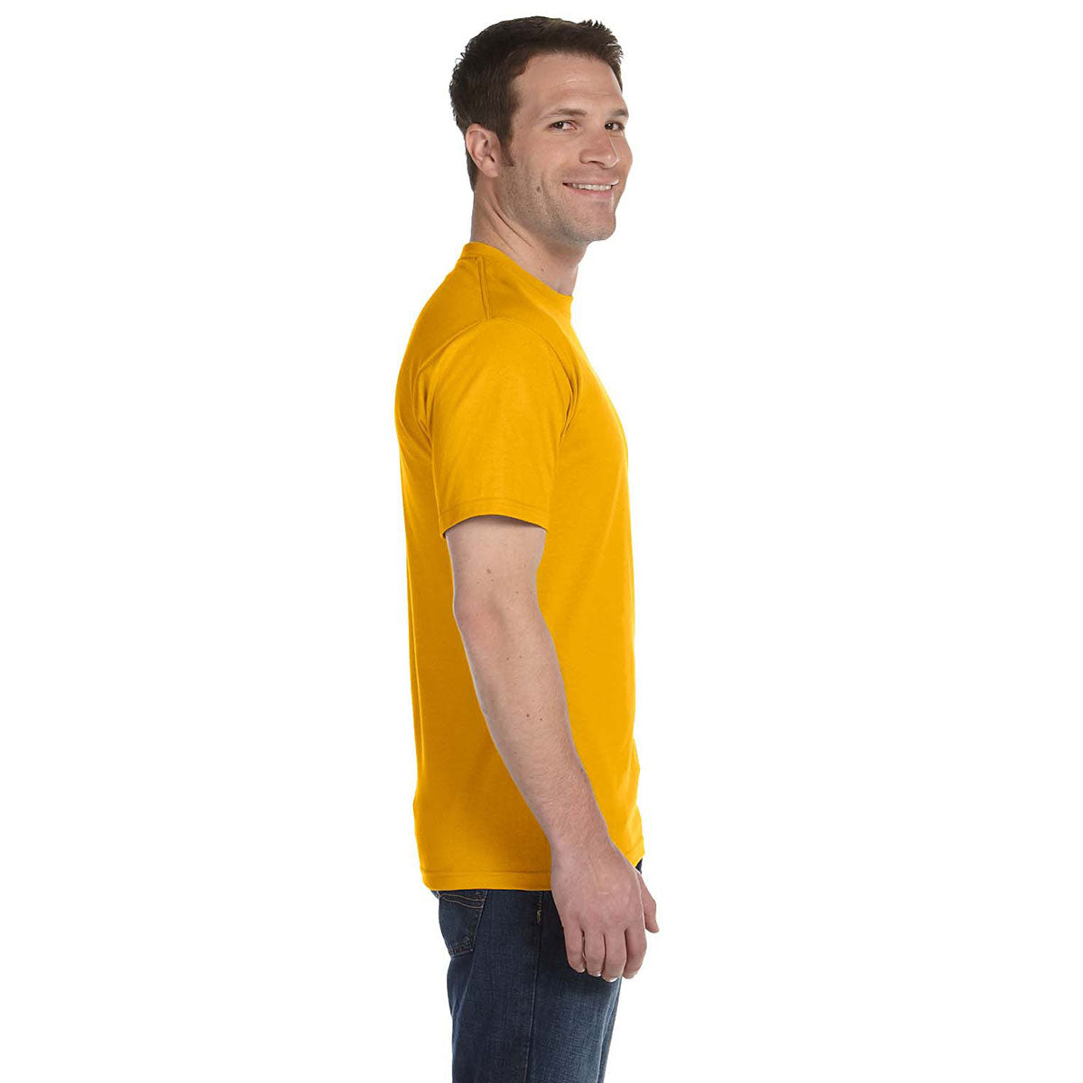 Gildan Unisex Gold 5.5 oz. 50/50 Custom Logo T-Shirt