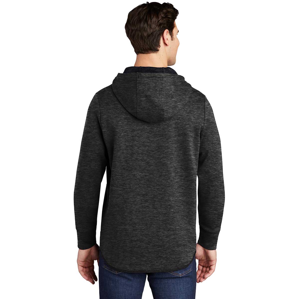 Sport-Tek Men's Black Heather Triumph Hooded Pullover - The Ultimate Style Essential