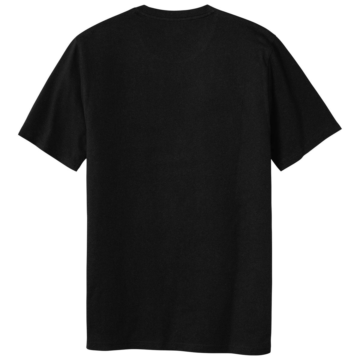 New Era Men's Stylish Black Solid Tri-Blend Performance Tee