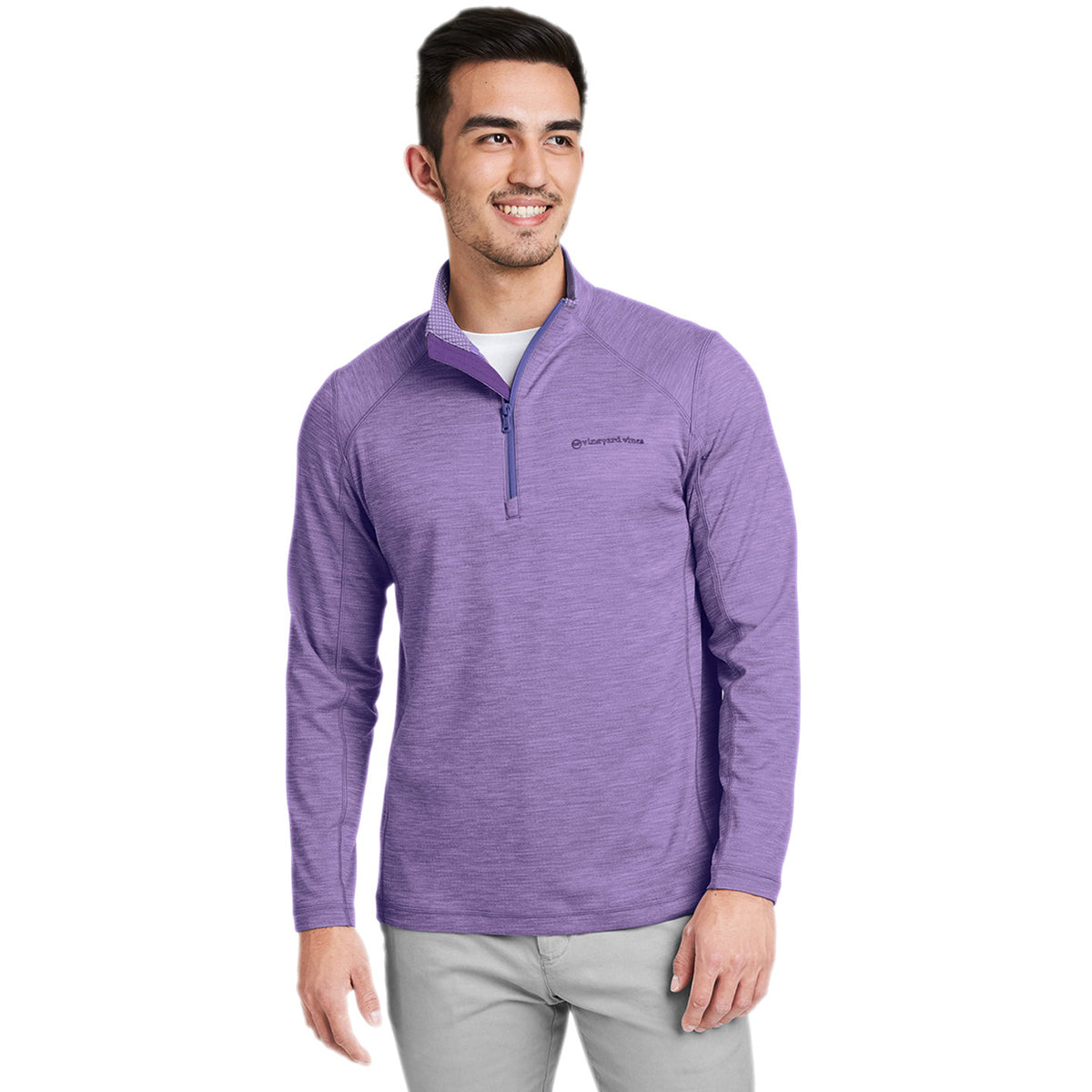 Vineyard Vines Men's Collegiate Purple Sankaty Quarter-Zip: The Ultimate Pullover