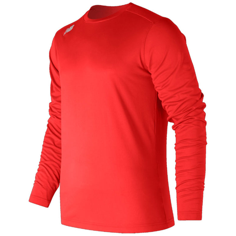 New Balance Men's Team Red Long - Sleeve Tech Tee: Ideal for Active Guys