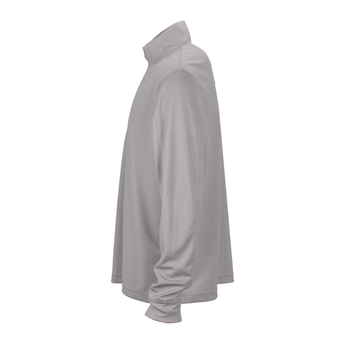 Vantage Men's Stylish Grey Pro Herringbone 1/4-Zip Pullover