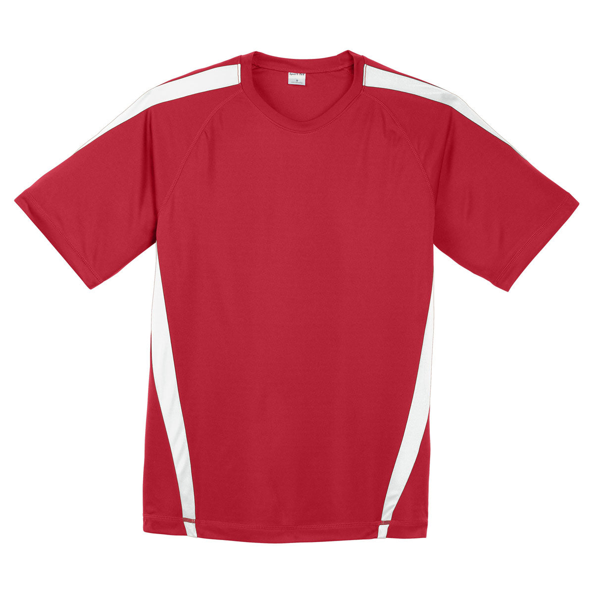 Sport-Tek Men's Stunning True Red/White Colorblock PosiCharge Competitor Tee