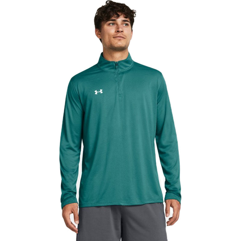 Under Armour Men's Coastal Teal/White Team Tech 1/4 Zip: A Stylish Fitness Essential