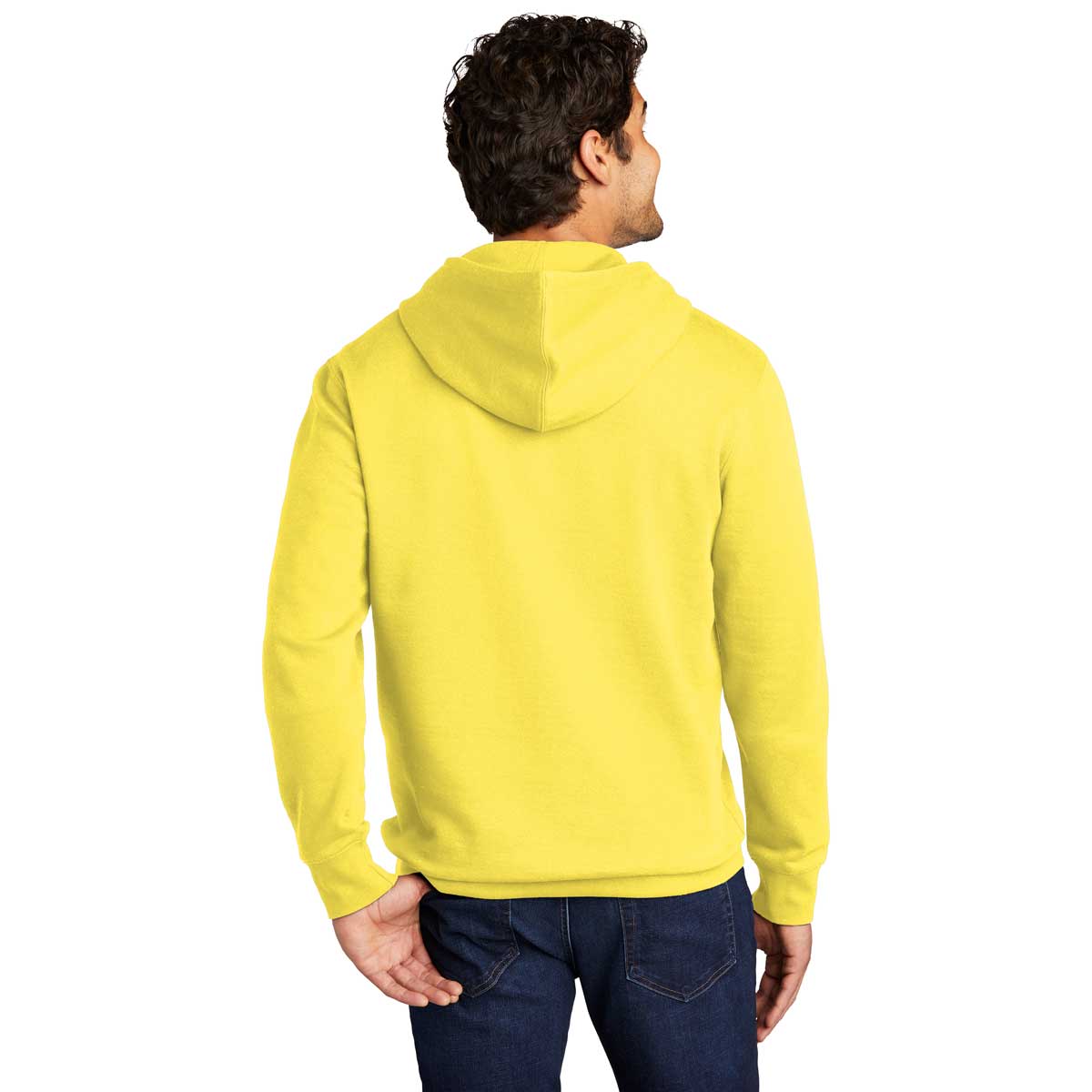 District Men's Stunning Light Yellow V.I.T. Fleece Hoodie - A Must-Have!
