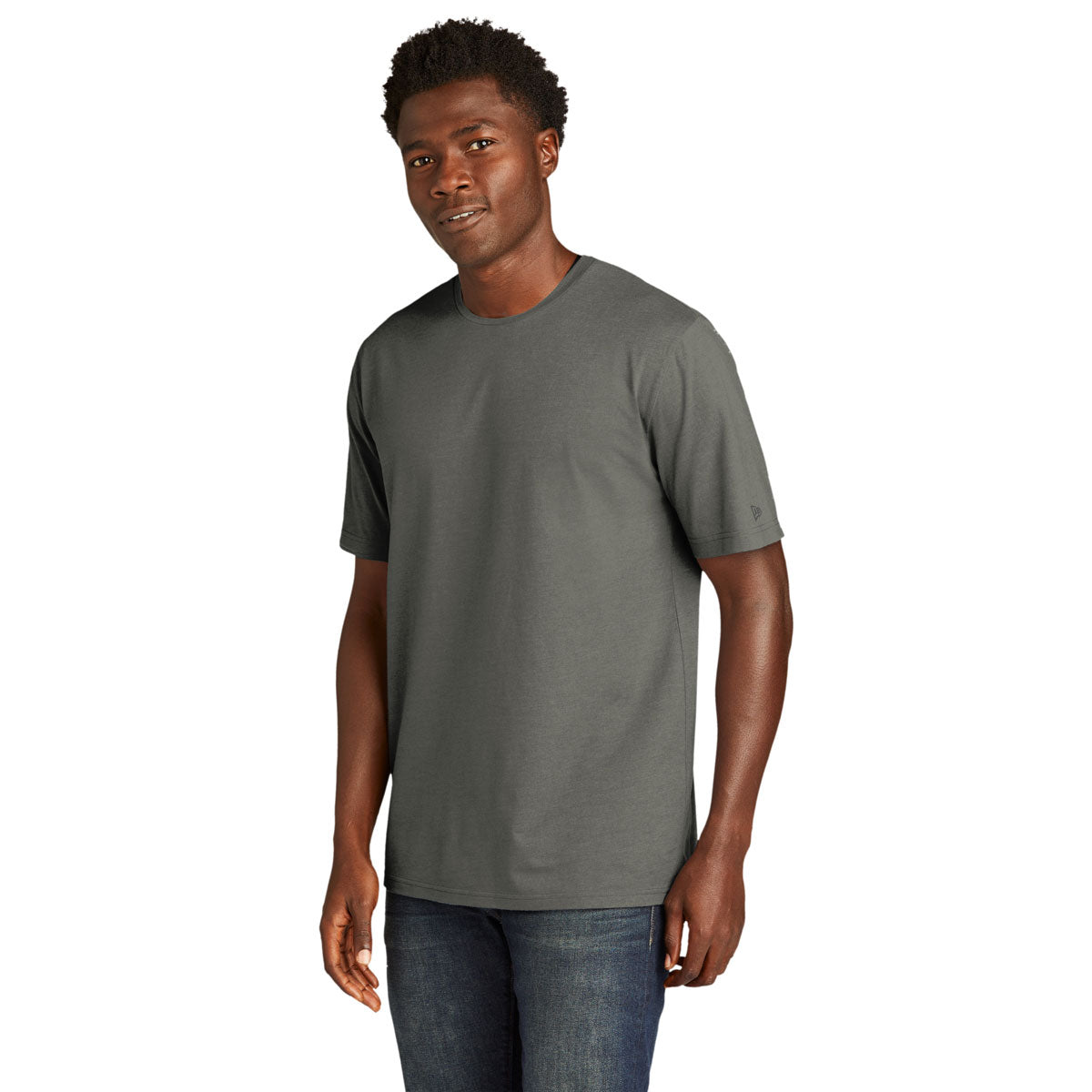 New Era Men's Shadow Grey Tri-Blend Performance Tee - Ideal for Any Occasion