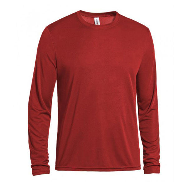 Men's Expert Red Long Sleeve Performance Tee