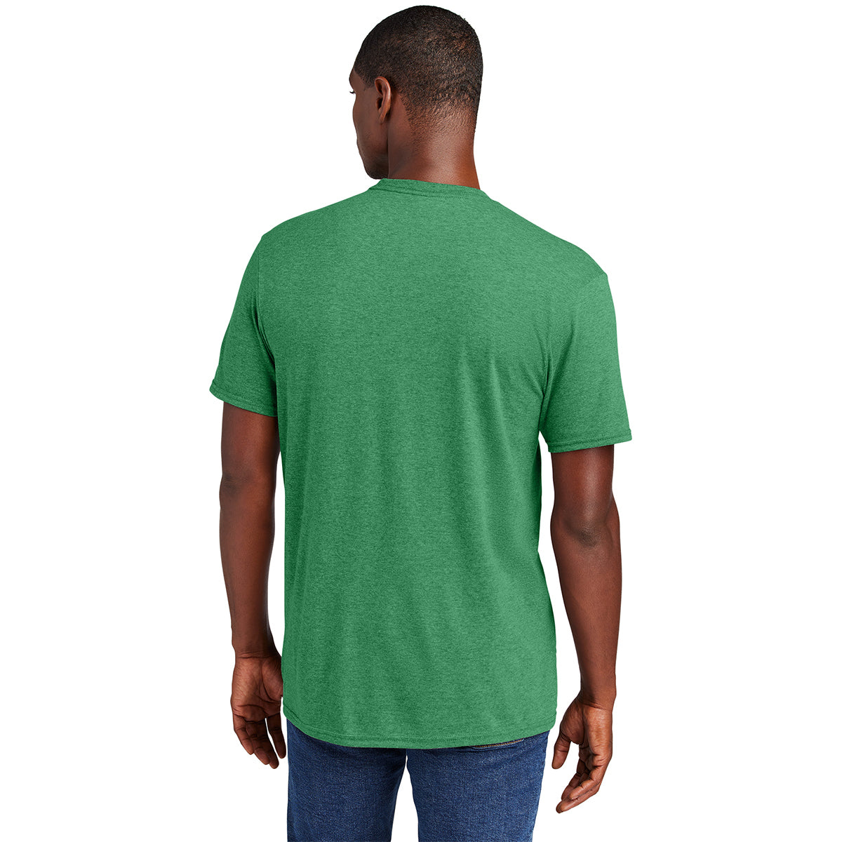 District Men's Must-Have Heathered Kelly Green Tee
