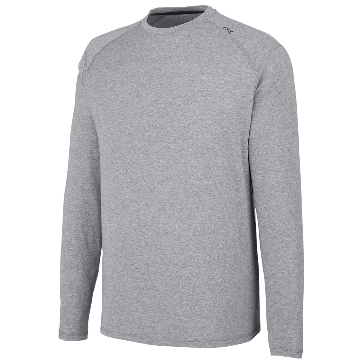 tasc Men's Stylish Heather Grey Carrollton Fitness Long-Sleeve T-Shirt