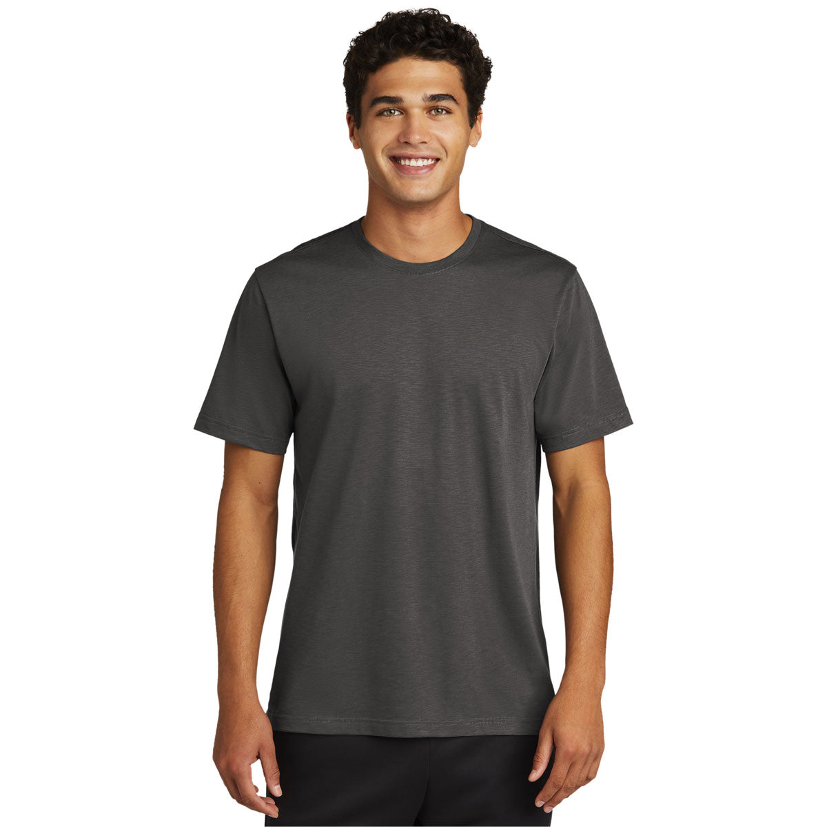 Sport-Tek Men's Graphite PosiCharge Strive Tee - Trendy Streetwear Essential