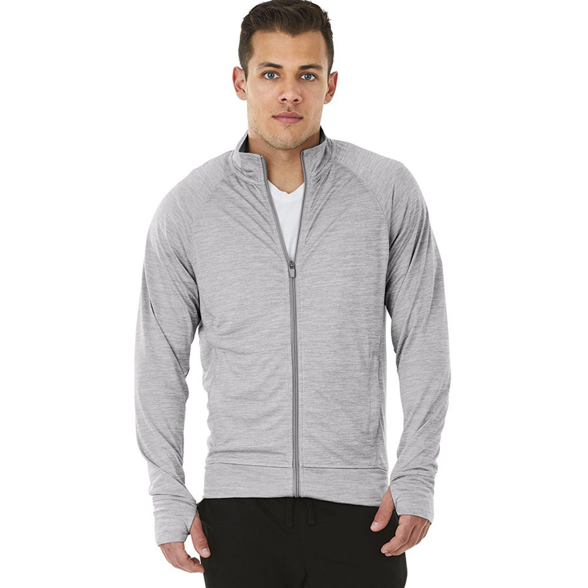 Charles River Men's Stunning Space Dye Grey Tru Fitness Jacket