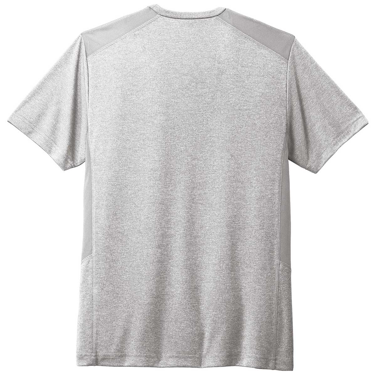 Sport-Tek Men's Light Grey Heather Endeavor Short Sleeve Tee - Stand Out in Style!