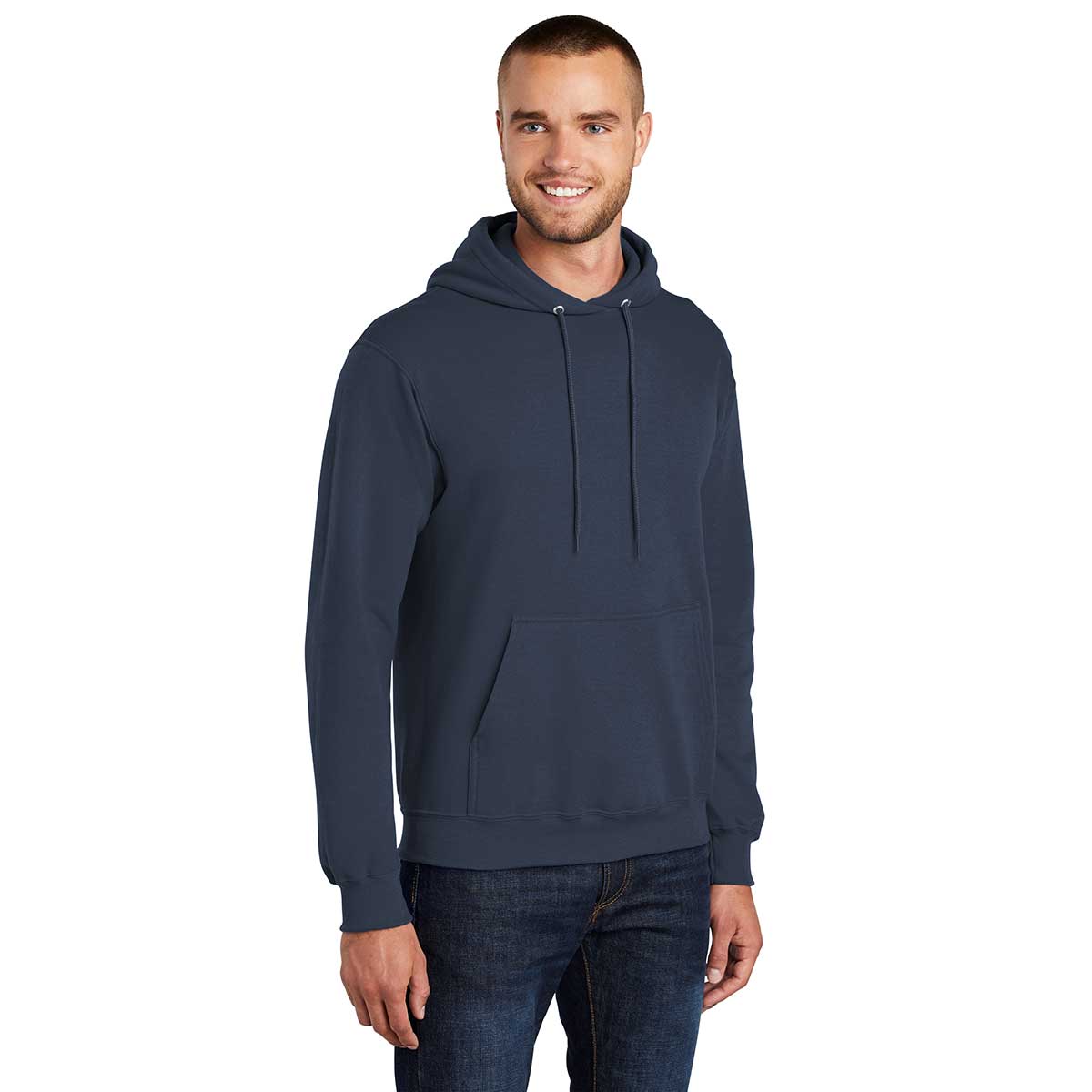 Port & Company Men's Navy Tall Core Fleece Pullover Hoodie - Your Ultimate Comfort Companion