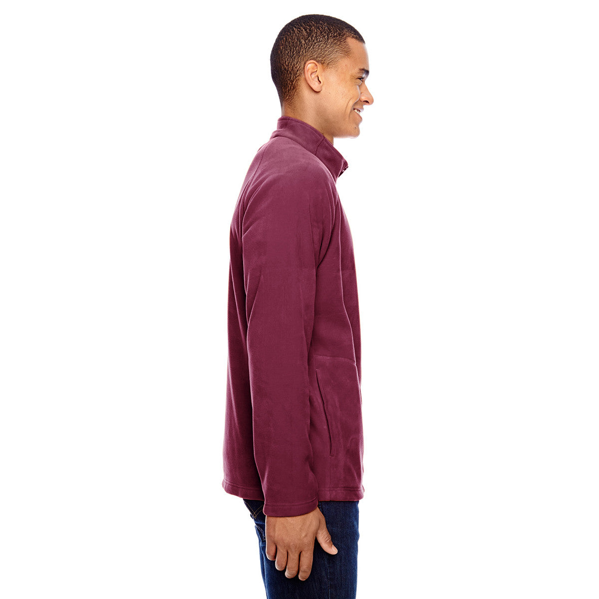 Team 365 Men's Maroon Campus Microfleece Sports Jacket - A Must-Have!