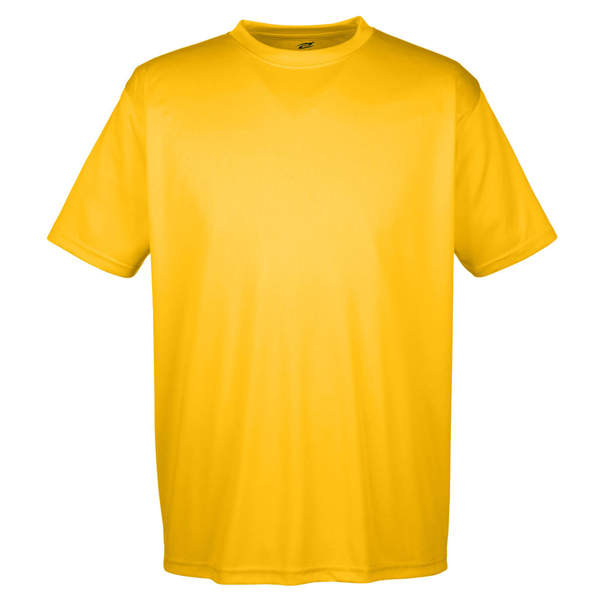UltraClub Men's Gold Cool & Dry Sport T-Shirt: High-Performance Interlock Style