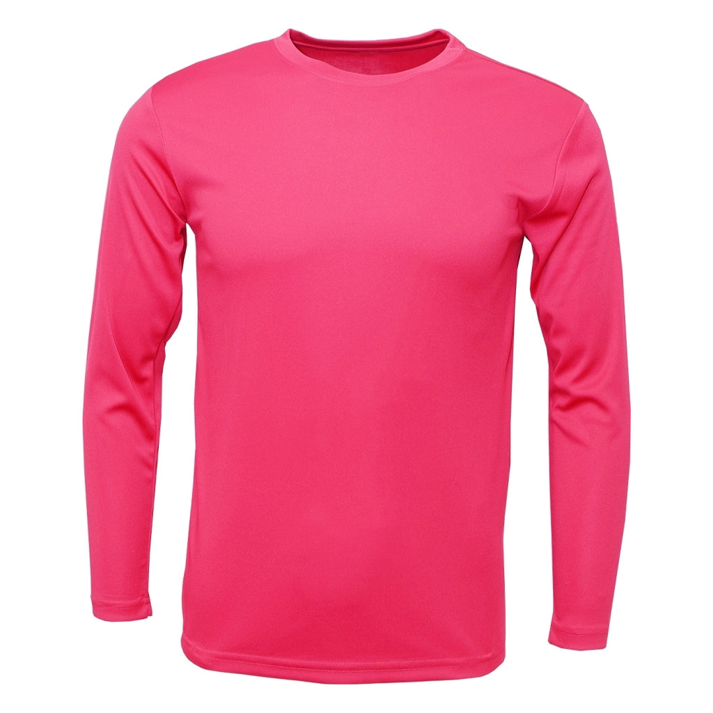 BAW Men's Stunning Neon Pink Xtreme Tek Long Sleeve Shirt