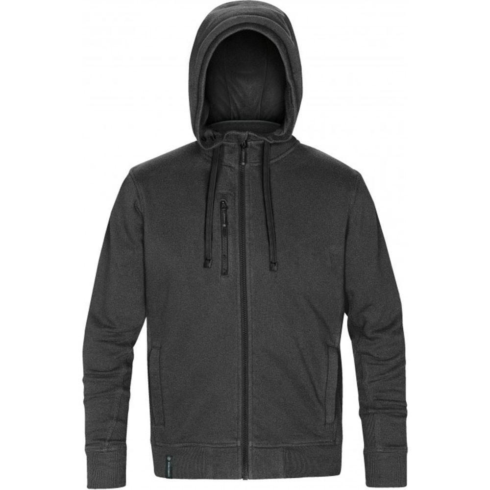 Stormtech Men's Carbon Heather/Black Metro Full-Zip Hoody - The Ultimate Everyday Essential