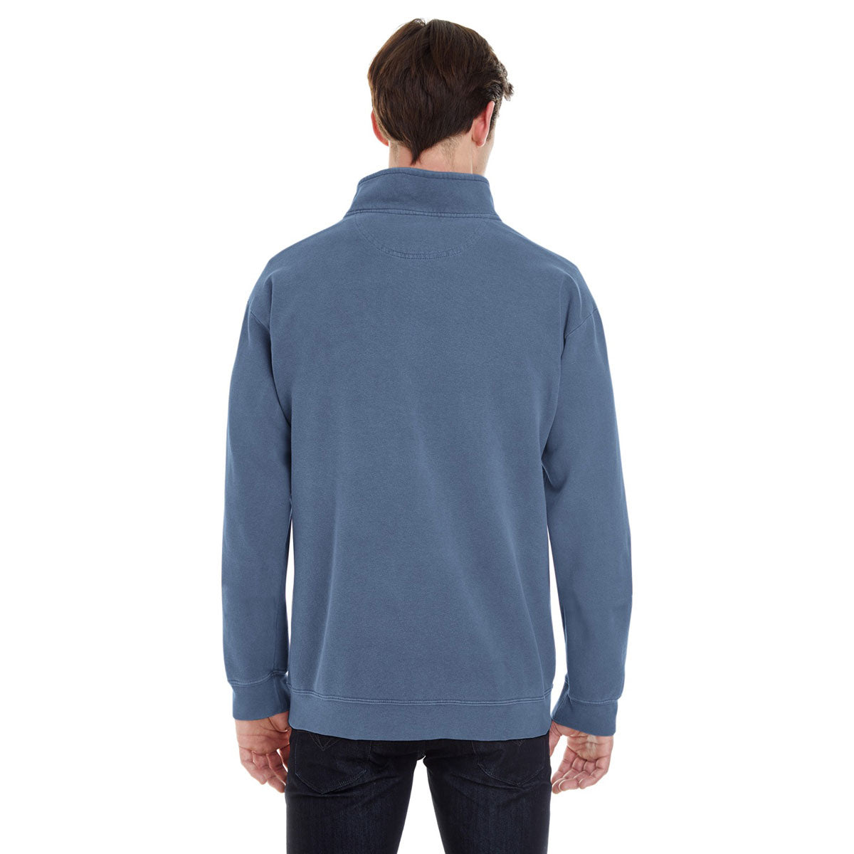 Comfort Colors Men's Blue Jean 9.5 oz. Quarter-Zip Sweatshirt - Ideal for Corporate Teams