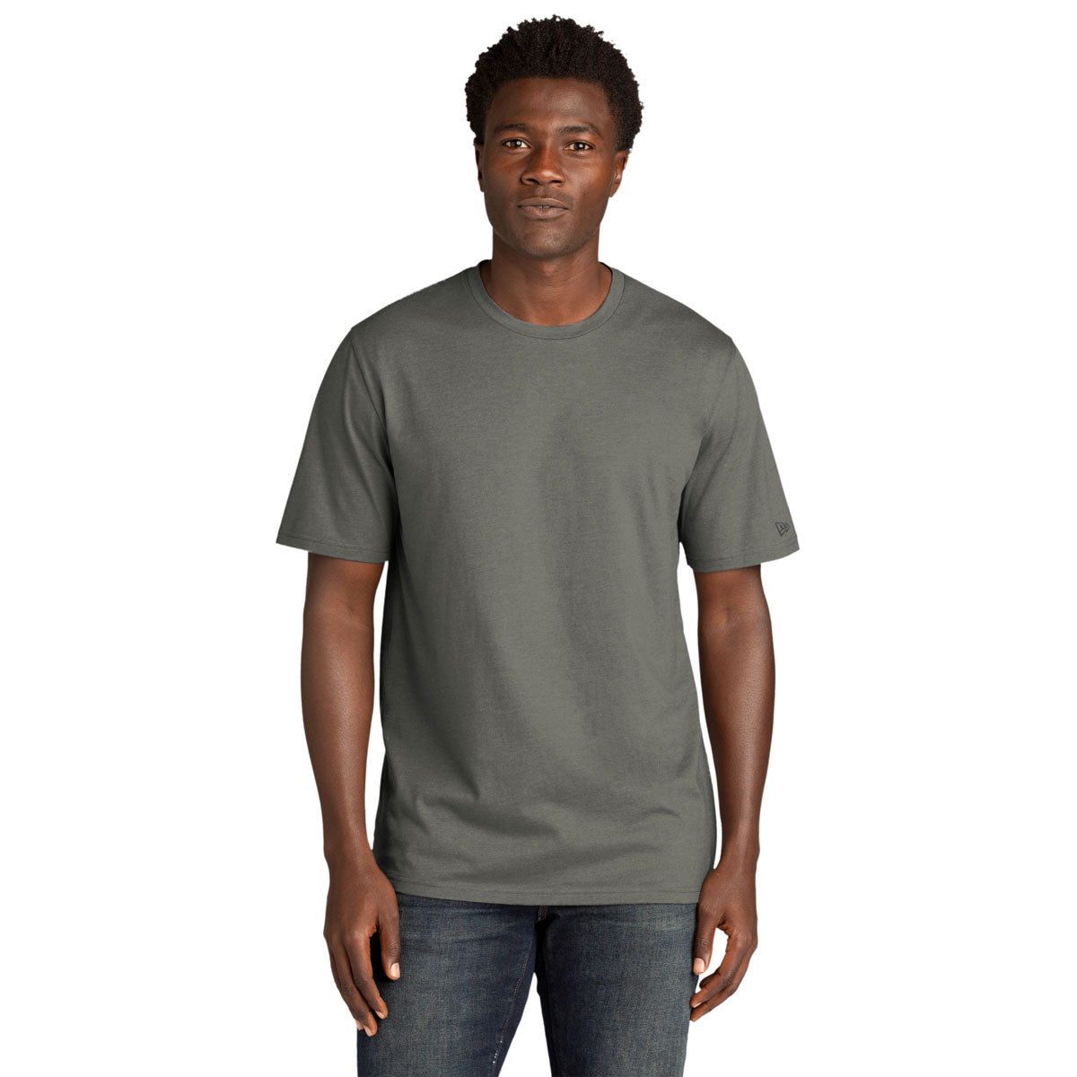 New Era Men's Shadow Grey Tri-Blend Performance Tee - Ideal for Any Occasion