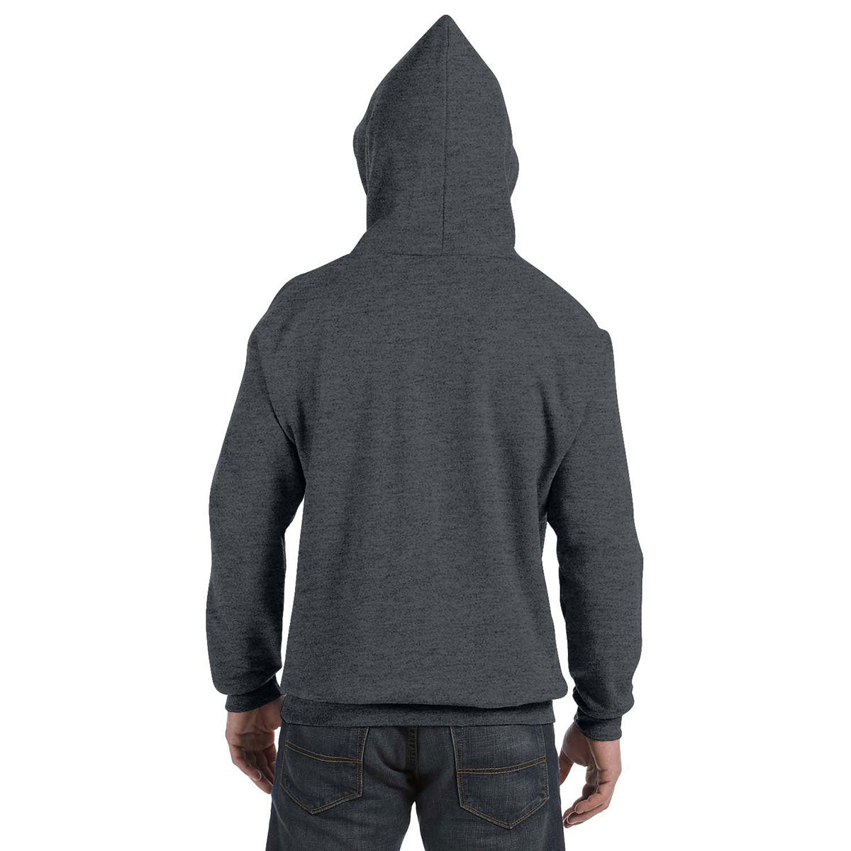 Hanes Men's Eco-Friendly Charcoal Heather 7.8 oz. 50/50 Pullover Hoodie
