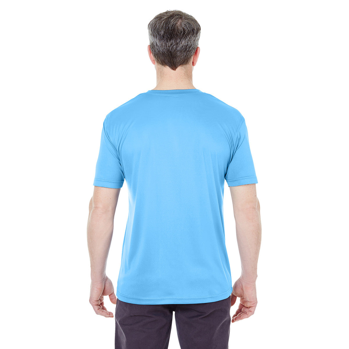 UltraClub Men's Columbia Blue Cool & Dry Sport T-Shirt: The Ultimate Performance Interlock