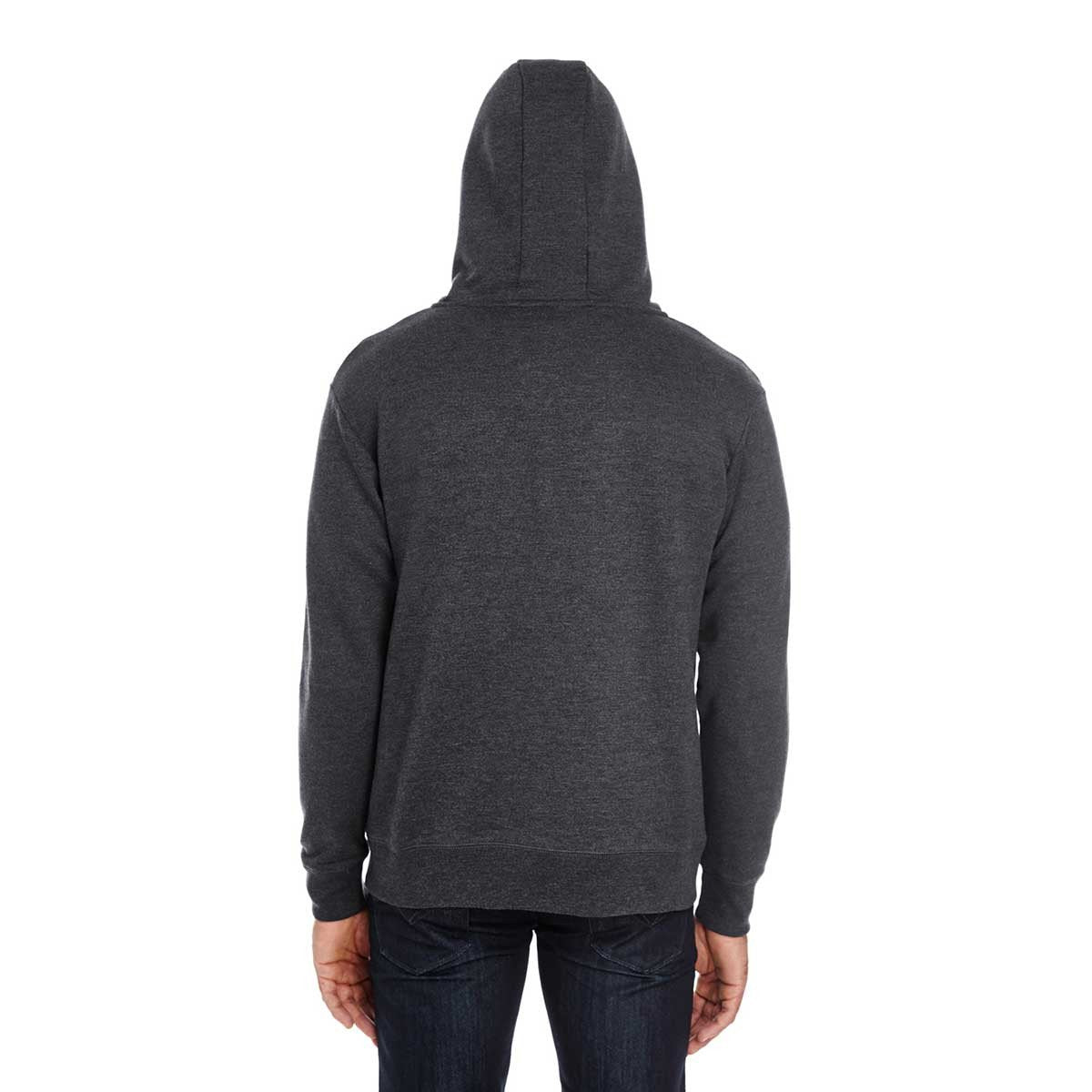 Threadfast Unisex Black Heather Triblend French Terry Full-Zip Jacket: A Must-Have!